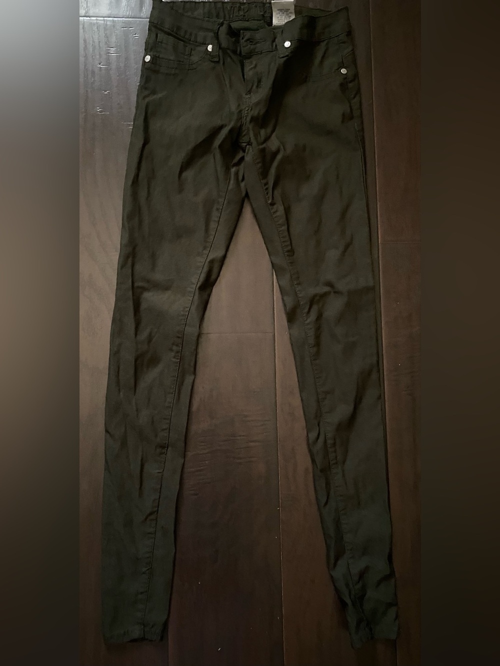 VIP Jeans Women's Push Up Skinny Leg Buttlifter Size 1/2 Olive Green